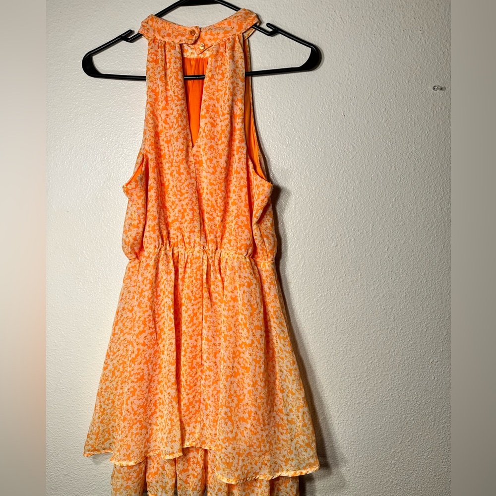 Sienna sky orange floral dress size medium - Picture 9 of 11